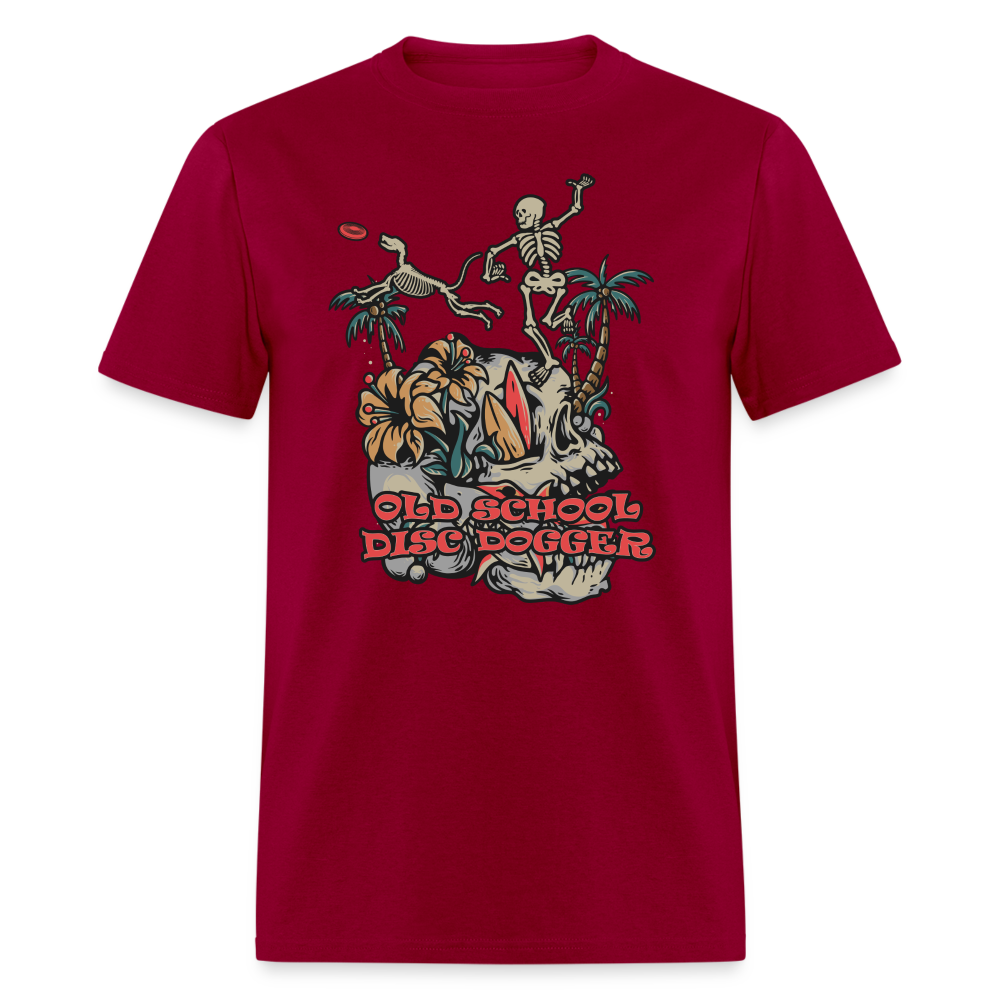 OLD SCHOOL DISC DOGGER Unisex Classic T-Shirt - dark red