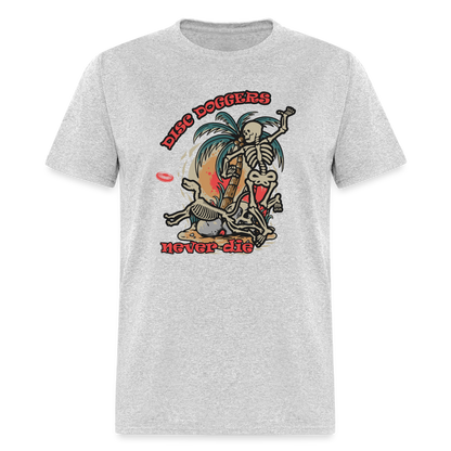 DISC DOGGERRS NEVER DIE Unisex Classic T-Shirt - heather gray