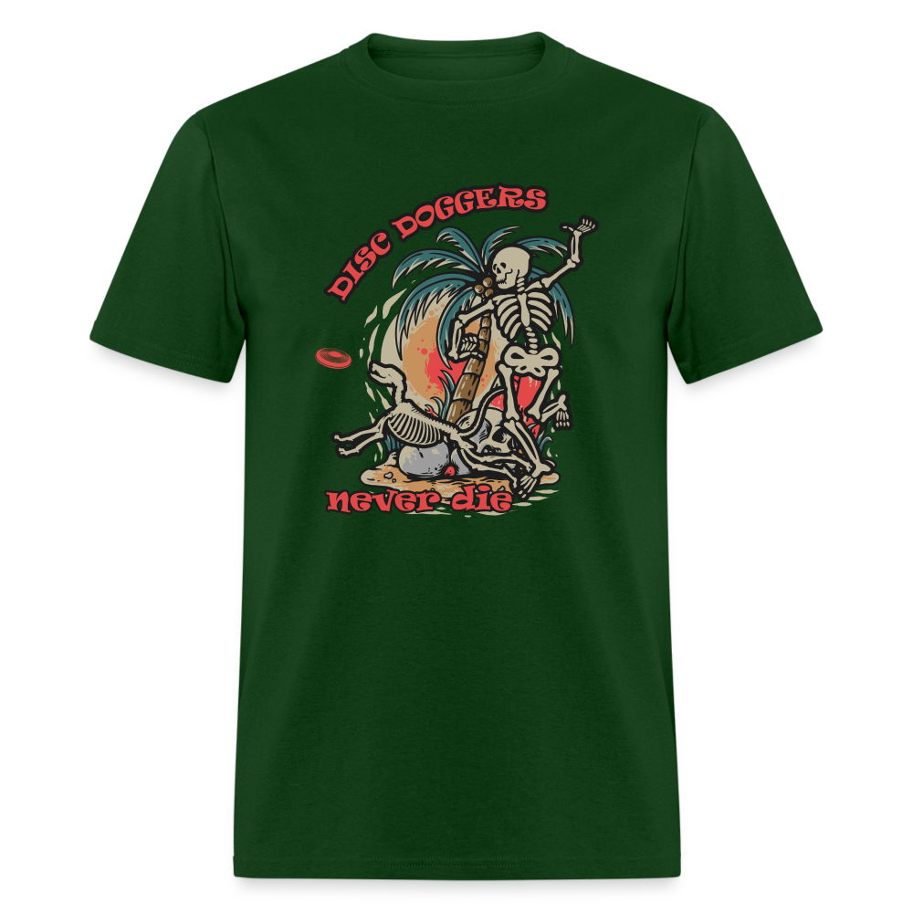 DISC DOGGERRS NEVER DIE Unisex Classic T-Shirt - forest green