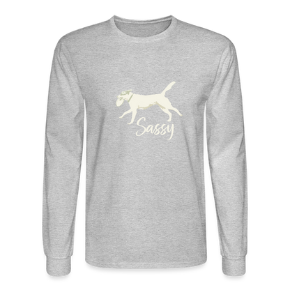 SASSY WOOF CREEK Unisex Classic Longsleeve - heather gray