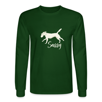 SASSY WOOF CREEK Unisex Classic Longsleeve - forest green