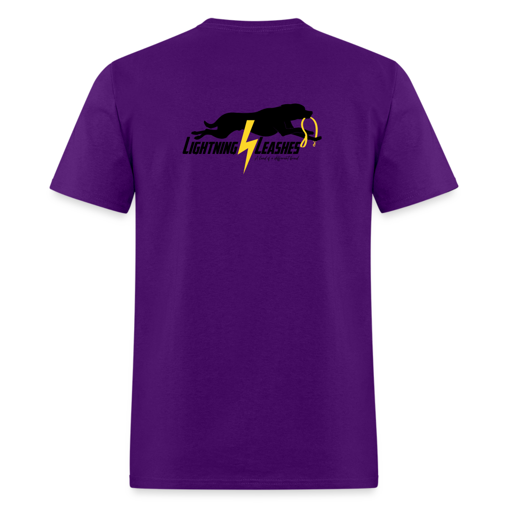 LIGHTNING LEASHES *Double Sided* Unisex Classic T-Shirt - purple
