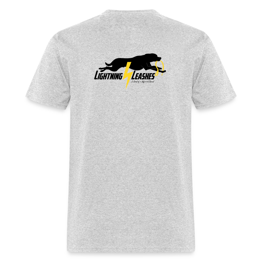 LIGHTNING LEASHES *Double Sided* Unisex Classic T-Shirt - heather gray