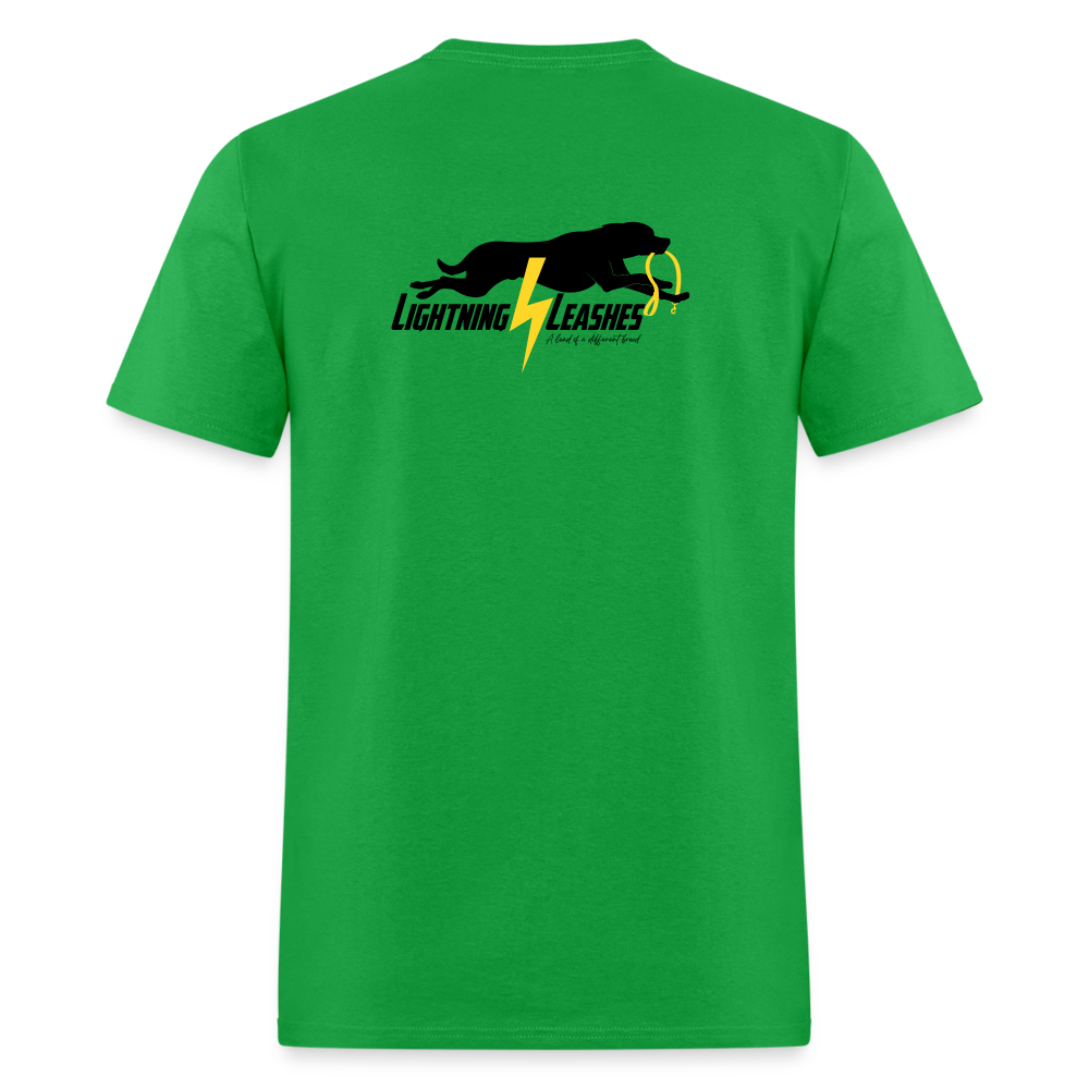 LIGHTNING LEASHES *Double Sided* Unisex Classic T-Shirt - bright green