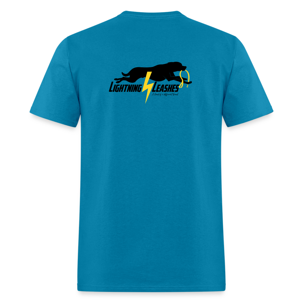 LIGHTNING LEASHES *Double Sided* Unisex Classic T-Shirt - turquoise