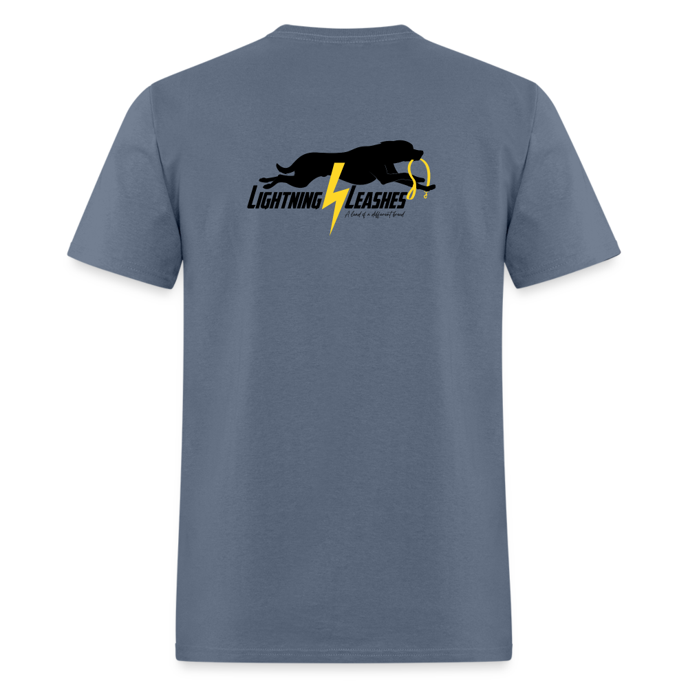 LIGHTNING LEASHES *Double Sided* Unisex Classic T-Shirt - denim