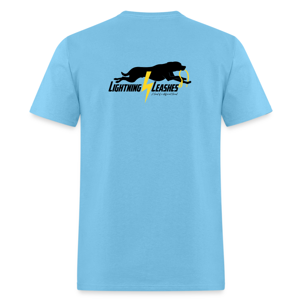 LIGHTNING LEASHES *Double Sided* Unisex Classic T-Shirt - aquatic blue