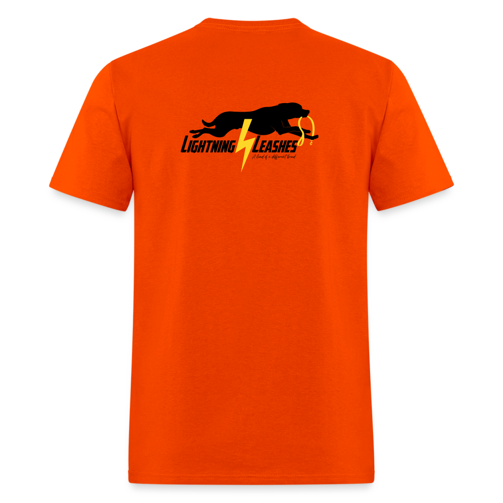 LIGHTNING LEASHES *Double Sided* Unisex Classic T-Shirt - orange