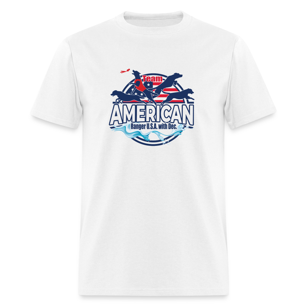 TEAM AMERICAN - Unisex Classic T-Shirt - white