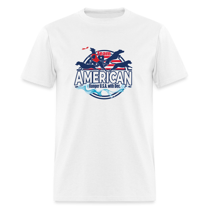 TEAM AMERICAN - Unisex Classic T-Shirt - white