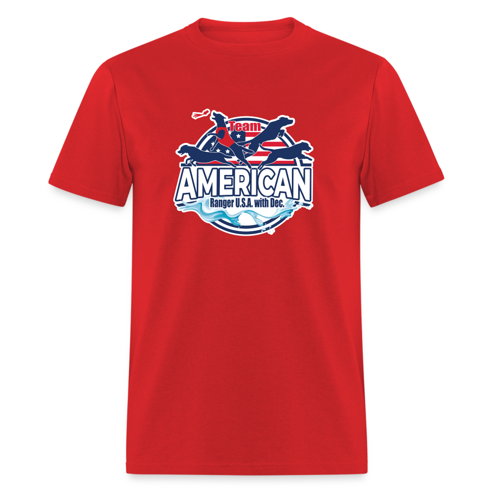 TEAM AMERICAN - Unisex Classic T-Shirt - red