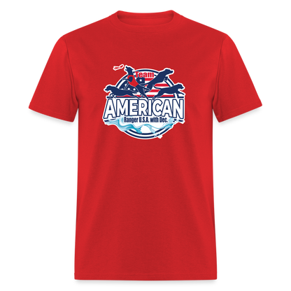 TEAM AMERICAN - Unisex Classic T-Shirt - red