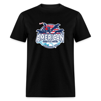 TEAM AMERICAN - Unisex Classic T-Shirt - black