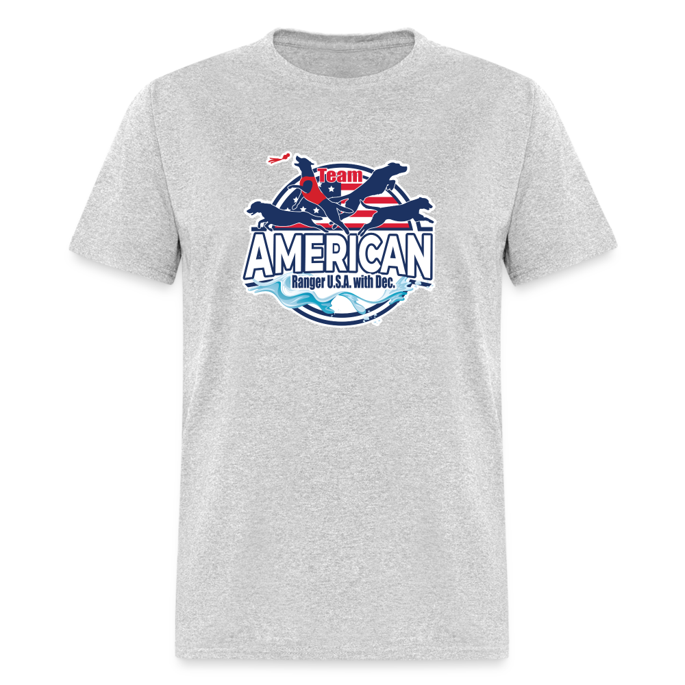 TEAM AMERICAN - Unisex Classic T-Shirt - heather gray