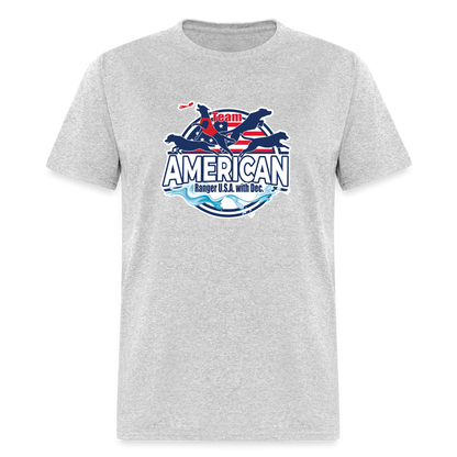 TEAM AMERICAN - Unisex Classic T-Shirt - heather gray