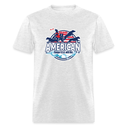 TEAM AMERICAN - Unisex Classic T-Shirt - light heather gray