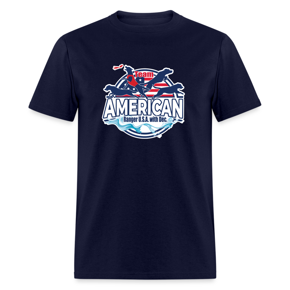 TEAM AMERICAN - Unisex Classic T-Shirt - navy
