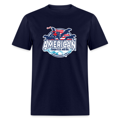 TEAM AMERICAN - Unisex Classic T-Shirt - navy