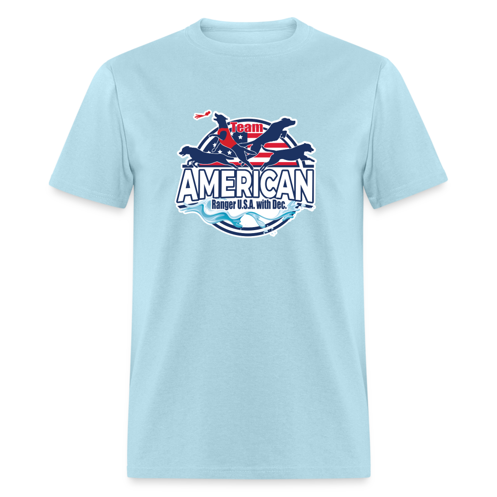 TEAM AMERICAN - Unisex Classic T-Shirt - powder blue
