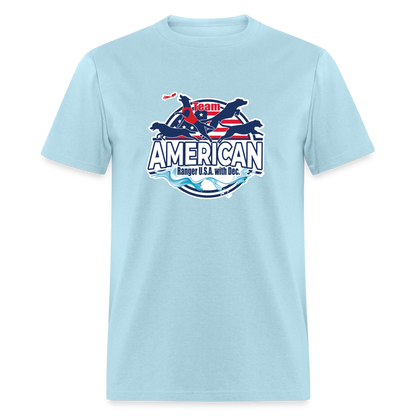 TEAM AMERICAN - Unisex Classic T-Shirt - powder blue