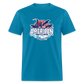 TEAM AMERICAN - Unisex Classic T-Shirt - turquoise