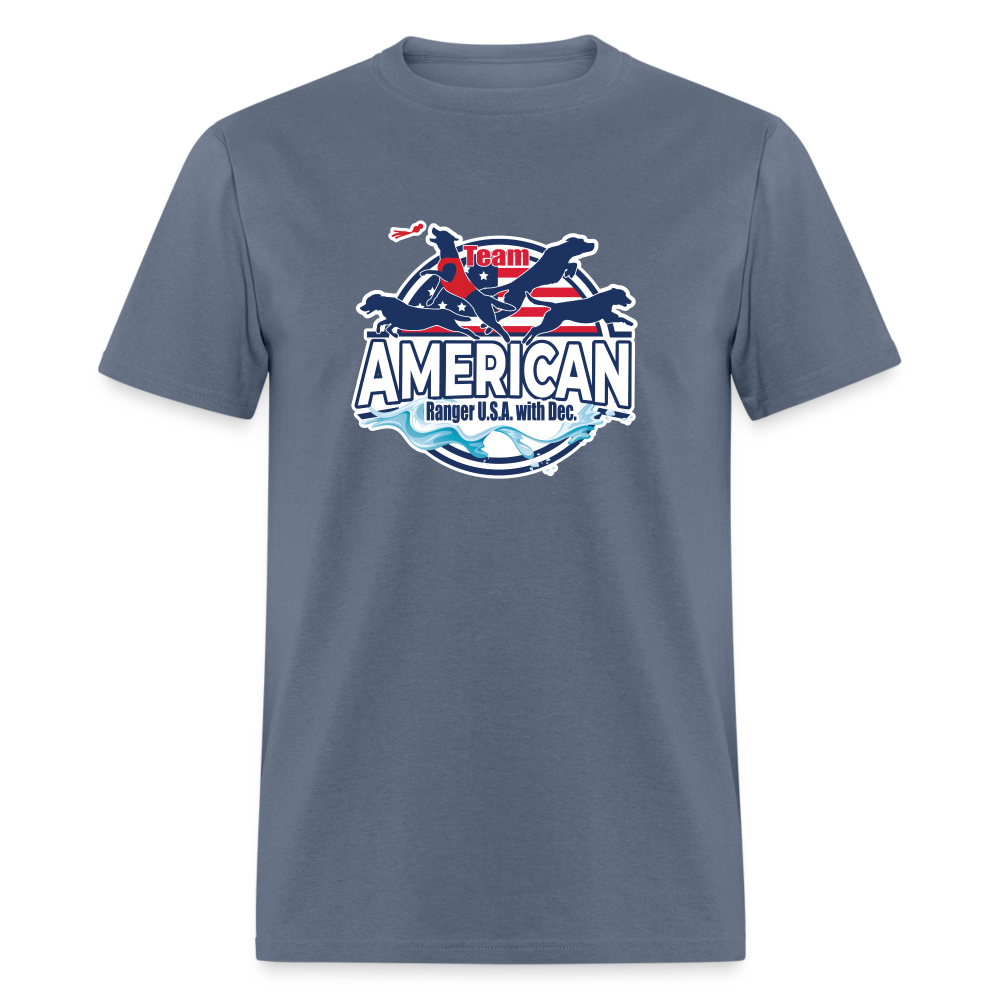 TEAM AMERICAN - Unisex Classic T-Shirt - denim