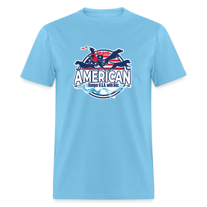 TEAM AMERICAN - Unisex Classic T-Shirt - aquatic blue