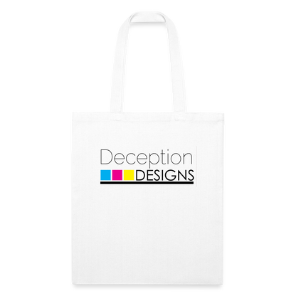 Deception Designs Recycled Tote Bag - white