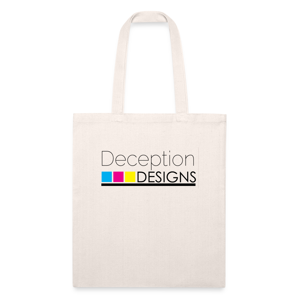 Deception Designs Recycled Tote Bag - natural