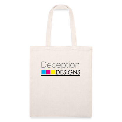 Deception Designs Recycled Tote Bag - natural