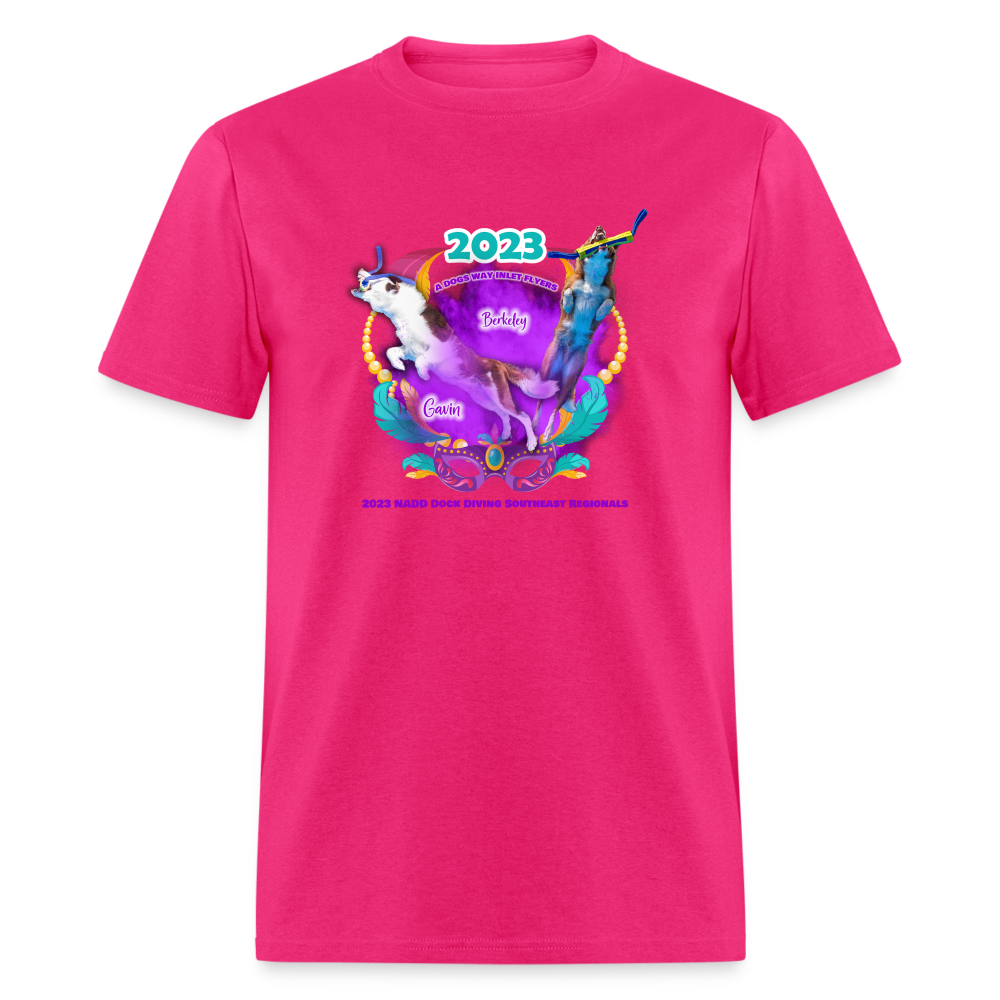 *Gavin Berk - NADD Mardi Gras Unisex Classic T-Shirt - fuchsia