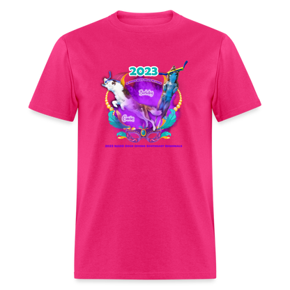 *Gavin Berk - NADD Mardi Gras Unisex Classic T-Shirt - fuchsia