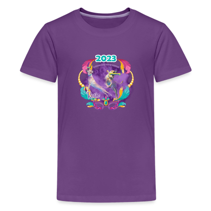 *ROSIE - NADD Mardi Gras YOUTH - Unisex Classic T-Shirt - purple