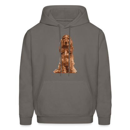 English cocker spaniel  Hoodie 5 - asphalt gray