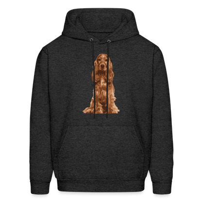 English cocker spaniel  Hoodie 5 - charcoal grey