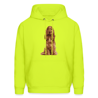 English cocker spaniel  Hoodie 5 - safety green