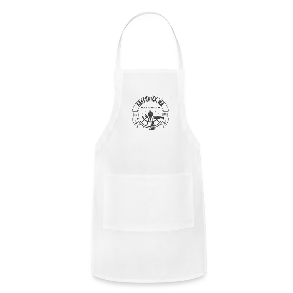 ANACORTES, COORDINATES Adjustable Apron - white