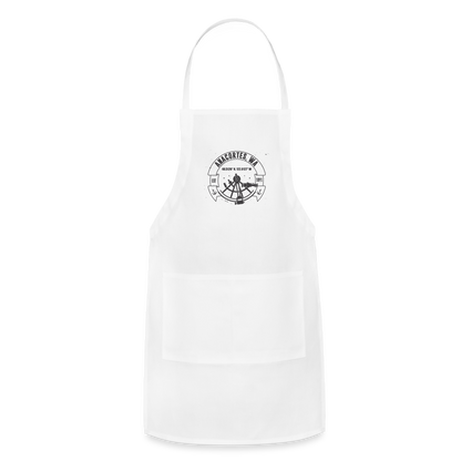 ANACORTES, COORDINATES Adjustable Apron - white