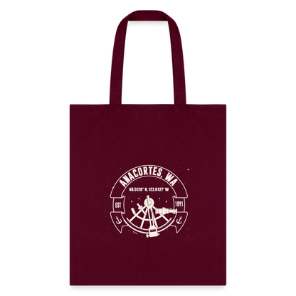 ANACORTES COORDINATES Tote Bag - burgundy