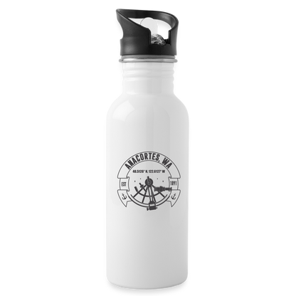 ANACORTES COORDINATES Water Bottle - white