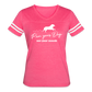 RUN YOUR DOG - AUSSIE - Women’s Vintage Sport T-Shirt - vintage pink/white