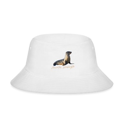 SEA LION ANACORTES Bucket Hat - white