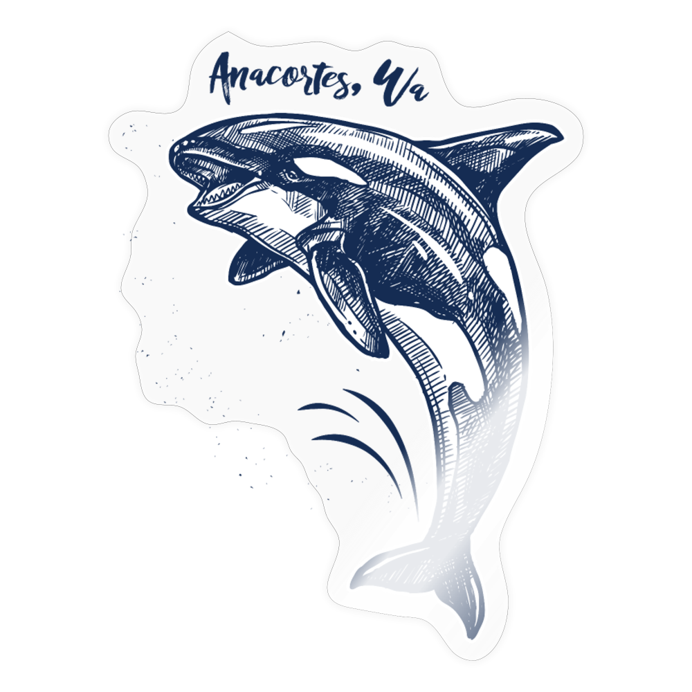 ORCA ANACORTES Sticker - transparent glossy