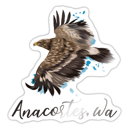 GOLDEN EAGLE ANACORTES Sticker - white glossy