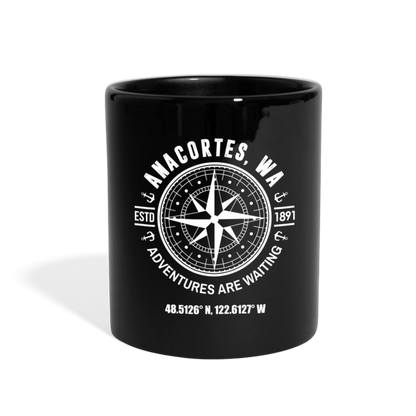 ANACORTES COMPASS Full Color Mug - black