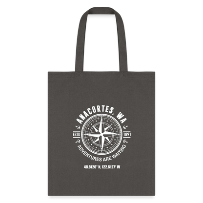 ANACORTES COMPASS Tote Bag - charcoal