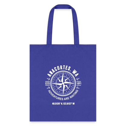 ANACORTES COMPASS Tote Bag - royal blue