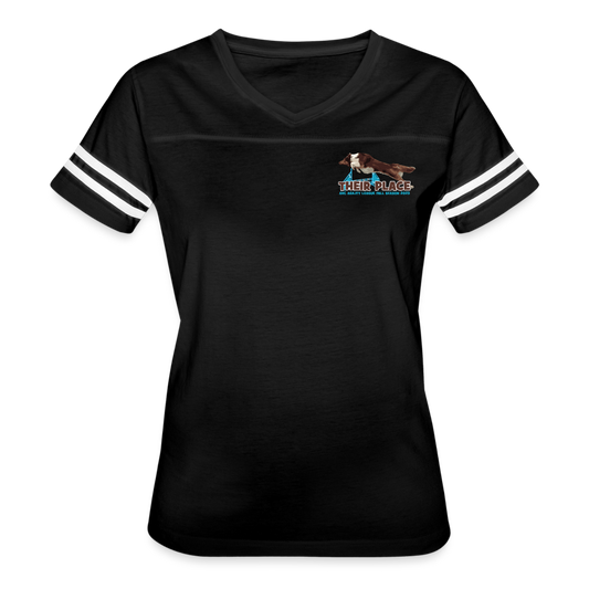 AKC AGILITY LEAGUE FALL Women’s Vintage Sport T-Shirt - black/white