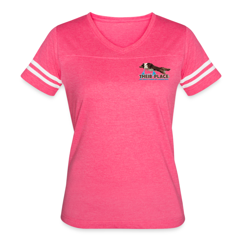 AKC AGILITY LEAGUE FALL Women’s Vintage Sport T-Shirt - vintage pink/white