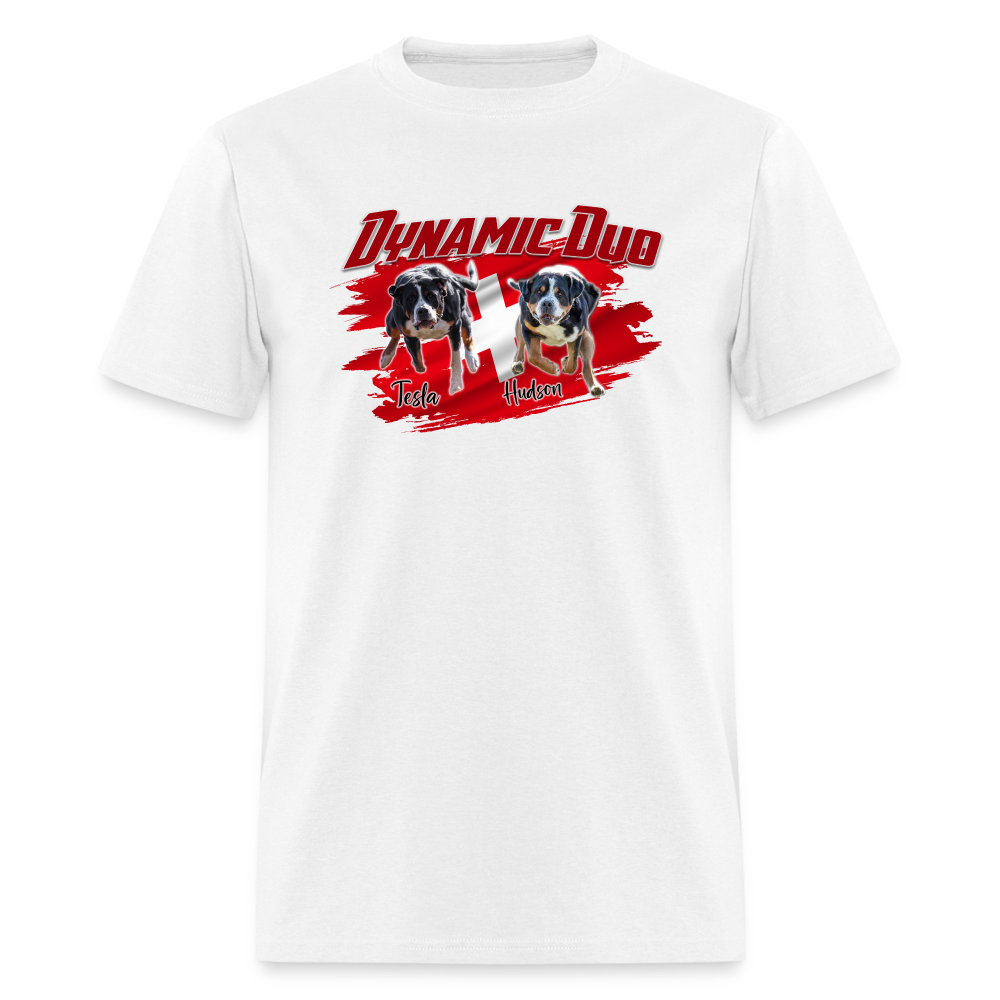 Dynamic Duo HUDSON TESLA Unisex Classic T-Shirt - white